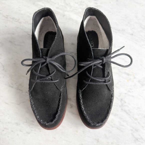 Aerosoles‎ Greenhouse black suede fleece lined chukka boots size 6.5 - Picture 4 of 7